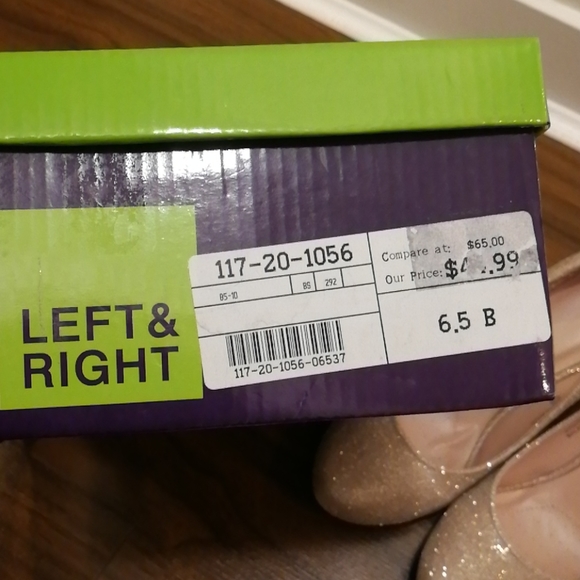 (3/$40) Brand new sparkly nude stilettos by Left & Roght - Picture 5 of 6